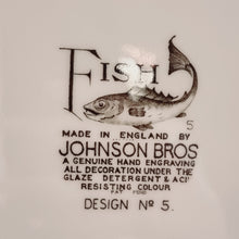Ladda upp bild till gallerivisning, Mattallrik Fish Johnson Bros 26,5cm X 24,5cm

