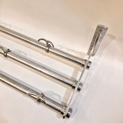 Hat shelf stainless steel 118 cm - 50s