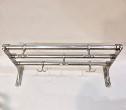 Hat shelf stainless steel 118 cm - 50s