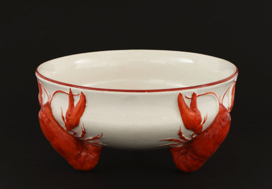 Crayfish bowl with large crayfish in relief Rörstrand 1910-20s