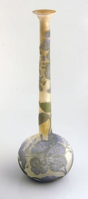 GallÃ© vase with lilac overlay. H: 31cm/12