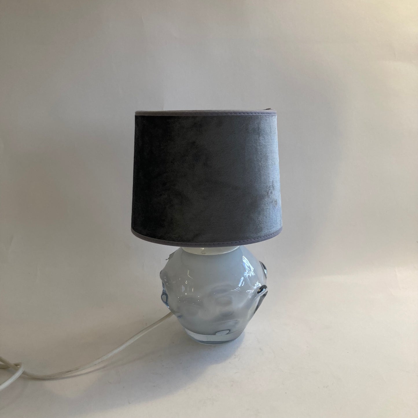 Bordslampa i glas Sverige 1960-70-tal