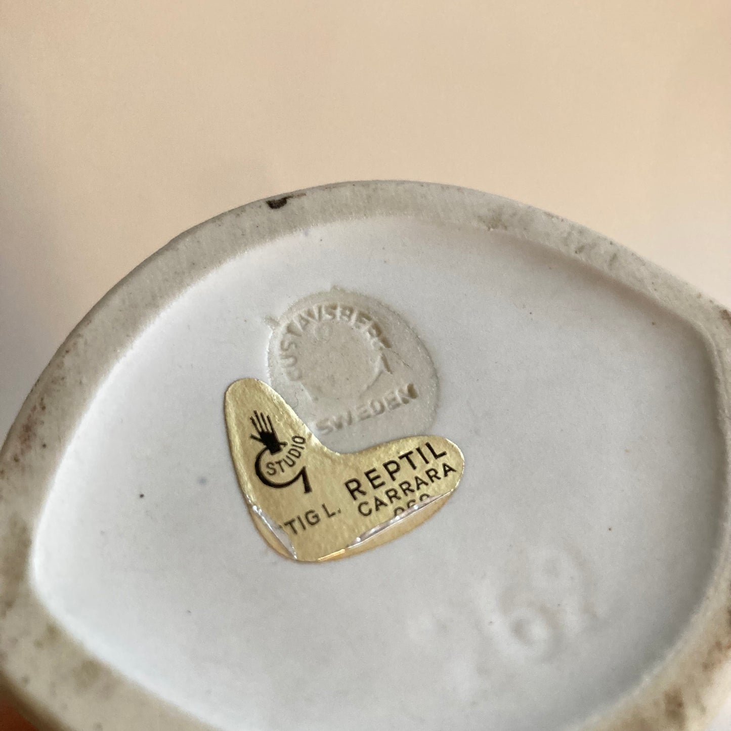 Reptilvas Stig Lindberg Gustavsberg