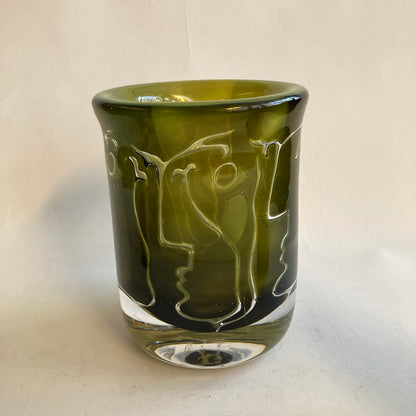 Ariel ansikten Ingeborg Lundin Orrefors år 1976