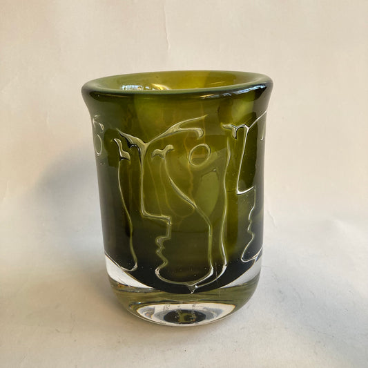 Ariel ansikten Ingeborg Lundin Orrefors år 1976