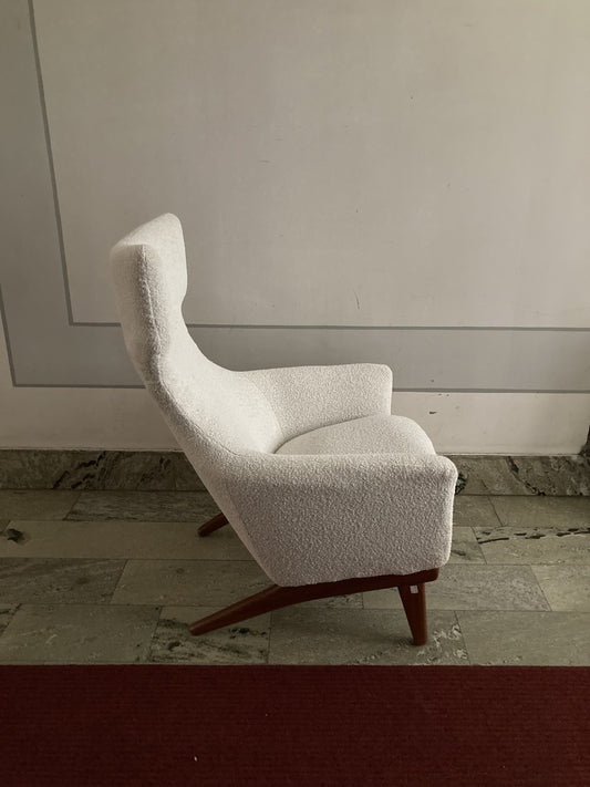 Fåtölj Korall av Poul Volther för Gemla år 1959 Nyklädd