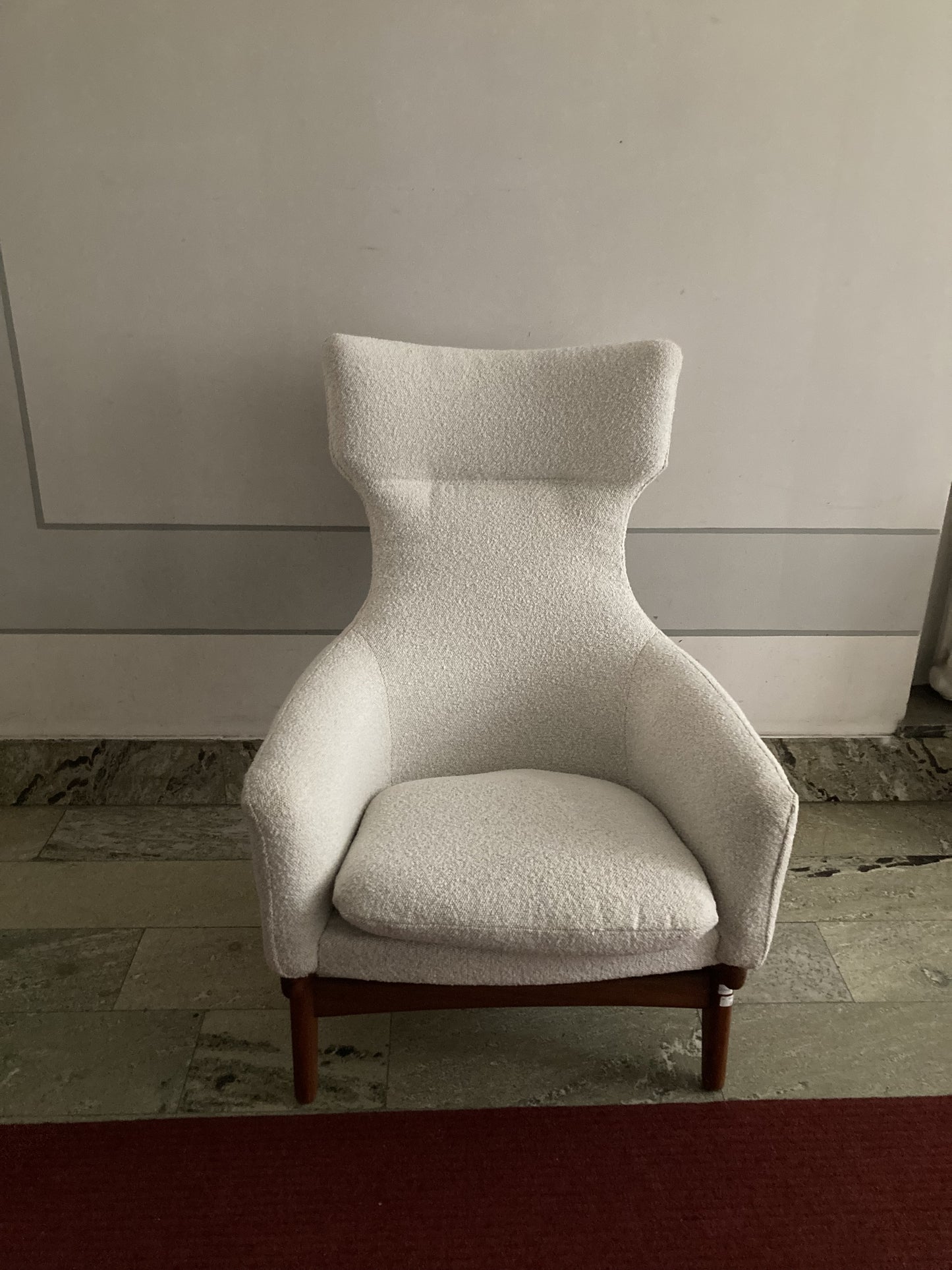 Fåtölj Korall av Poul Volther för Gemla år 1959 Nyklädd