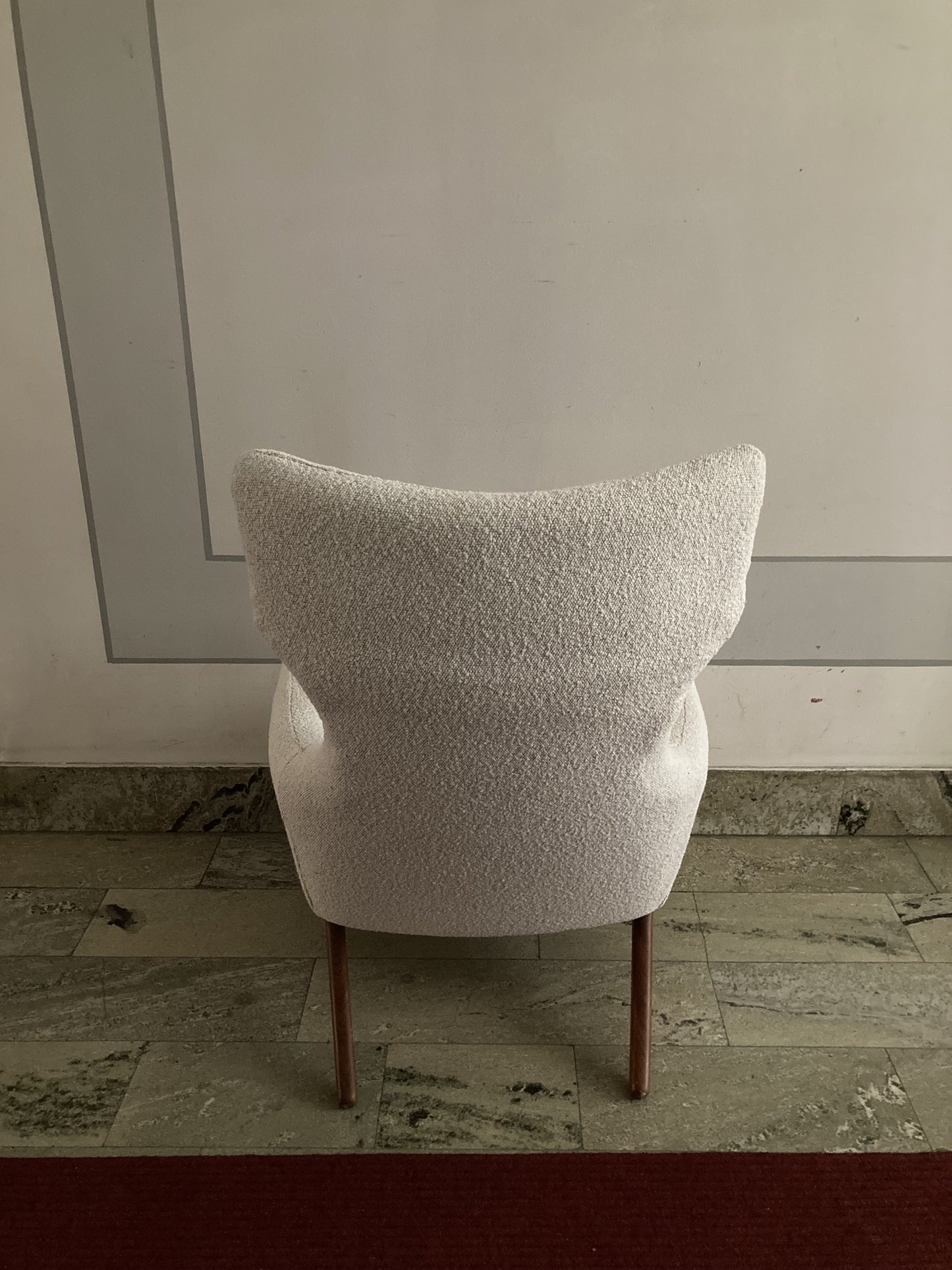 Fåtölj Korall av Poul Volther för Gemla år 1959 Nyklädd