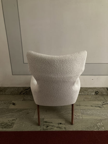 Fåtölj Korall av Poul Volther för Gemla år 1959 Nyklädd