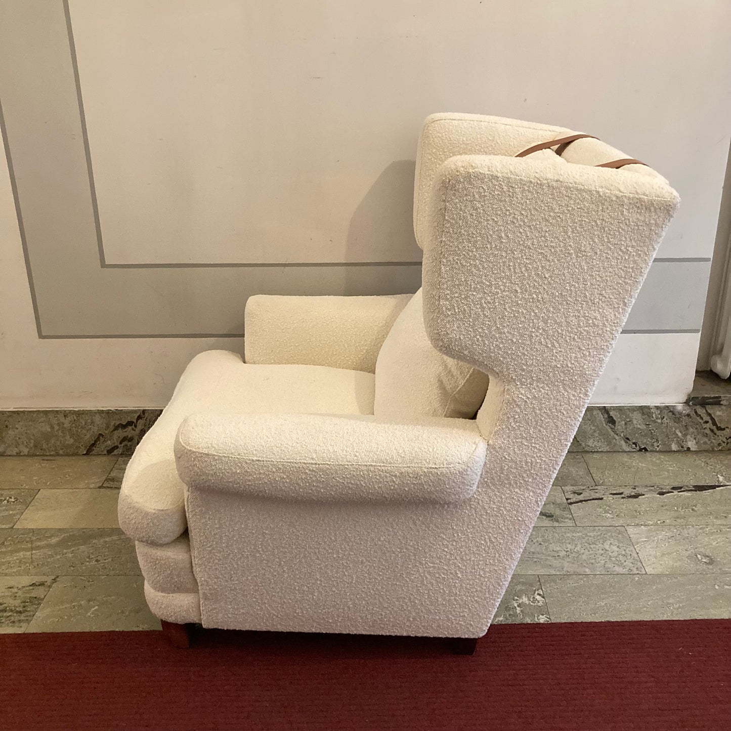 Manhattan fåtölj Sven Wincrantz Nyklädd bouclé