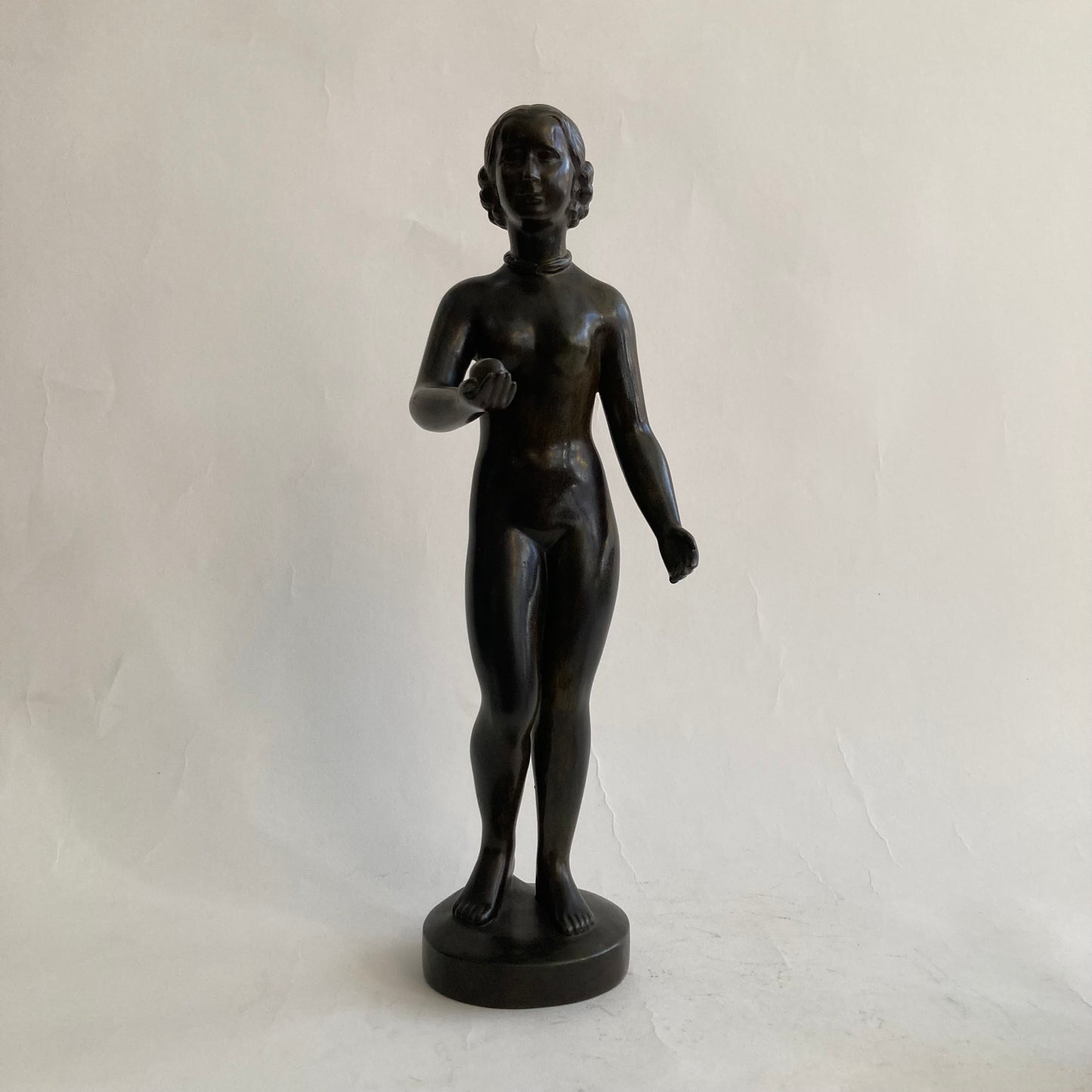 Skulptur discometall Just Andersen 1930-tal