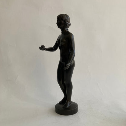 Skulptur discometall Just Andersen 1930-tal