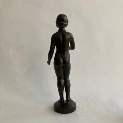 Skulptur discometall Just Andersen 1930-tal