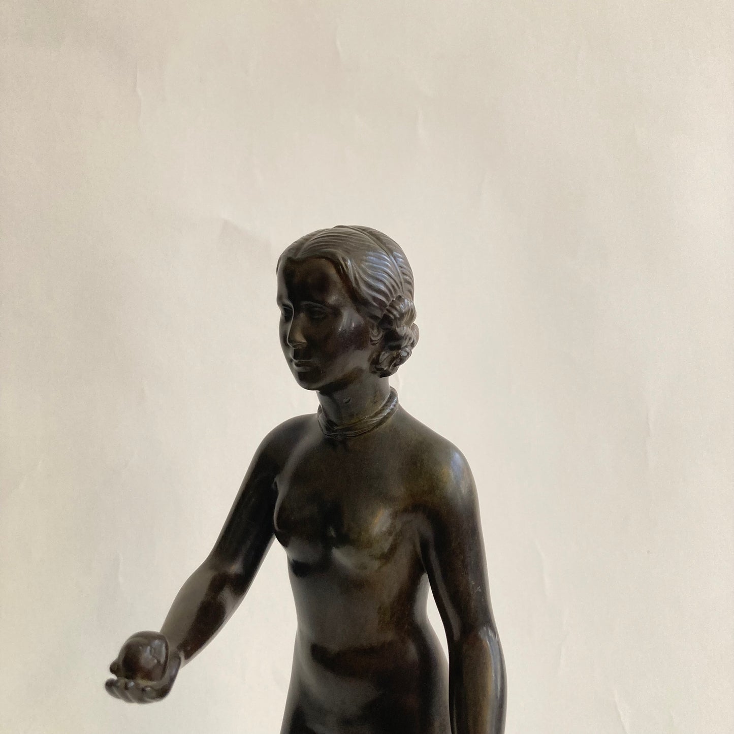 Skulptur discometall Just Andersen 1930-tal