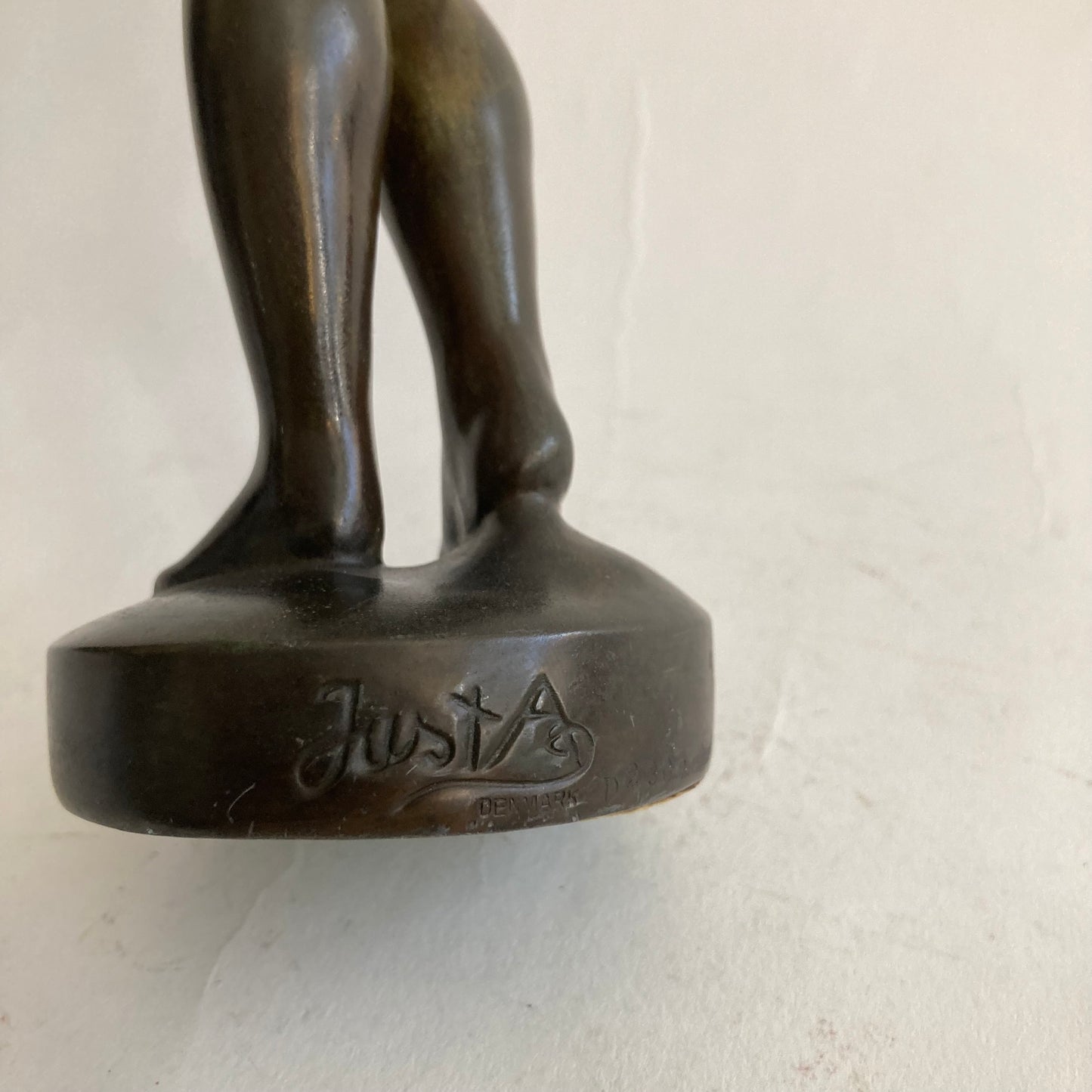 Skulptur discometall Just Andersen 1930-tal