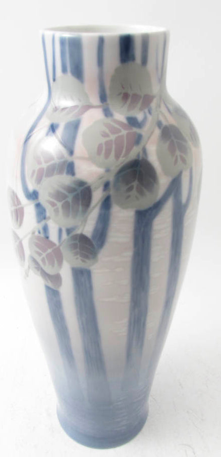 Under glazed vase by RÃ¶rstrand. H: 42cm/16