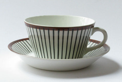 Coffee and teacup Spisa Ribb by Gustavsberg. First year of production 1955.