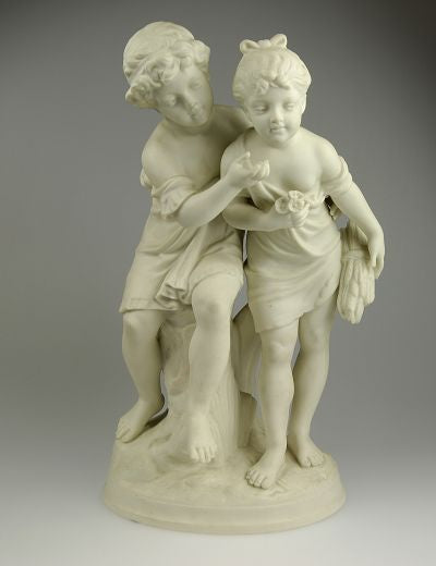 Parian figurine by Gustavsberg. H: 30