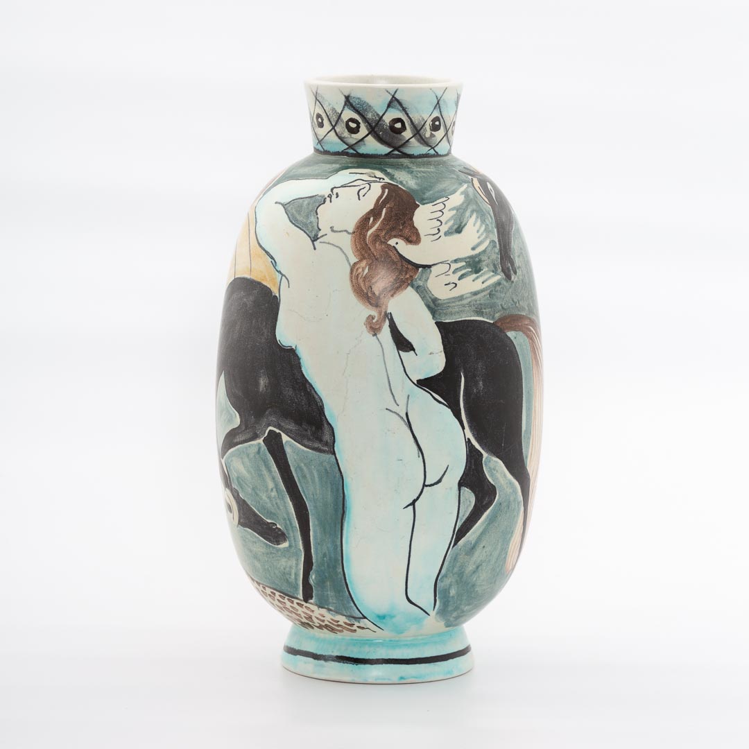 カール・ハリー・スタールハーネの花瓶 ロールストランド ユニークな制作年 1944