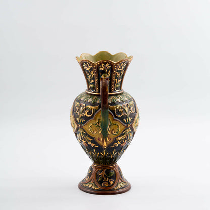 ロールストランド マジョリカ花瓶 1880年代