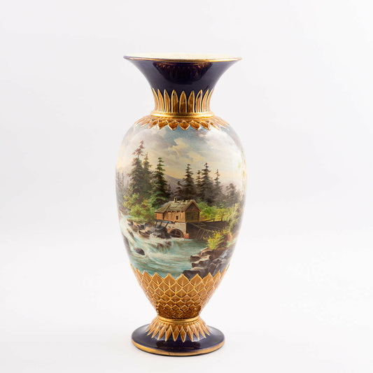 ロールストランド マジョリカ フロア花瓶 1880年代