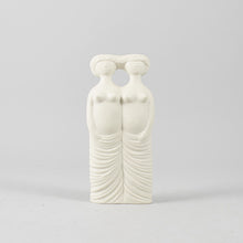 Load image into Gallery viewer, Figurin i parian av Stig Lindberg för Gustavsberg, 1960-tal. Serien heter ”Figurin” och detta är ”Tvillingarna”. Höjd 24cm. Stig Lindberg parian figurine ”The Twins” for Gustavsberg in the ”Figurin” series, 1960’s. H: 24cm/9,4″
